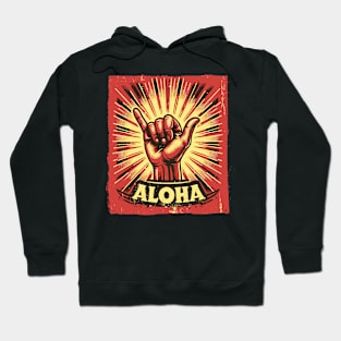 Aloha Hawaiian - Hawaii Shaka Sign Hoodie